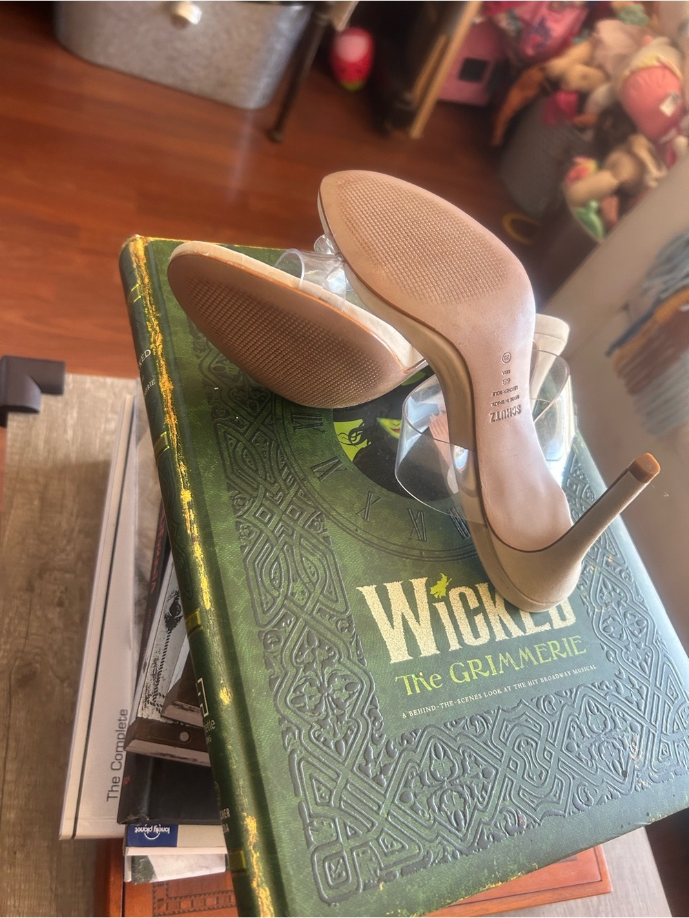 SCHUTZ Clear Strap Nude Slide Heels NWOT - Sz 6 - Picture 5 of 6